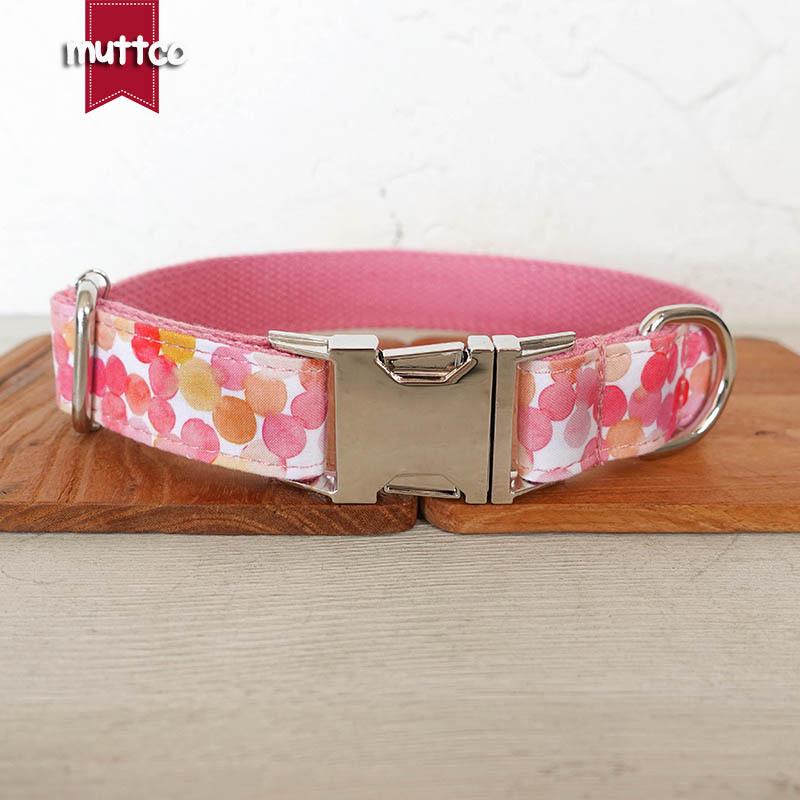 Pink Bubble Dog Collar - Soft and Comfortable by MUTTCO (Model UDC-127) Extra Small