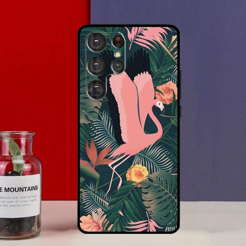Monstera Leaves Palm Tree Flowers Funda Case For Samsung Galaxy S25 Ultra S9 S10 S20 S21 S22 Plus S23 Ultra S24 FE Phone Cover