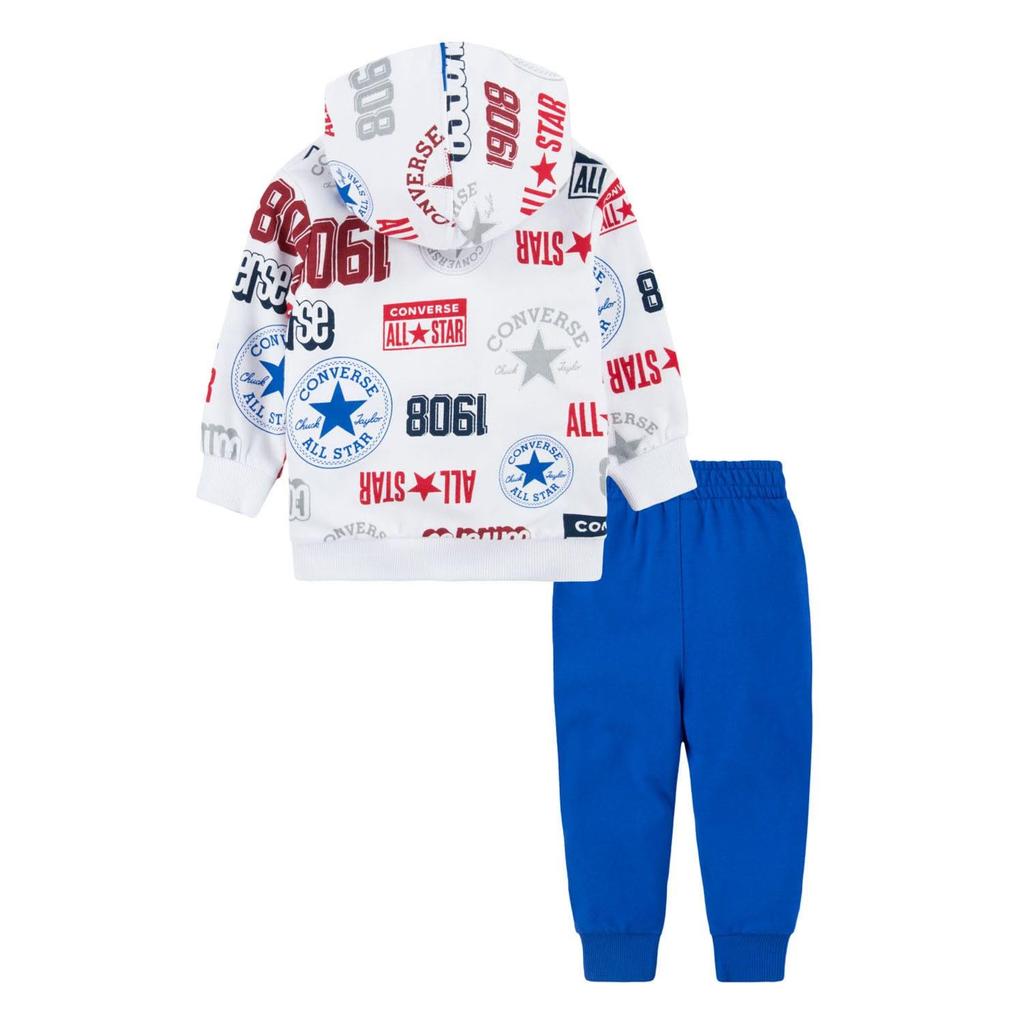Converse Baby Boys Logo All-Over Print Top & Bottom Set