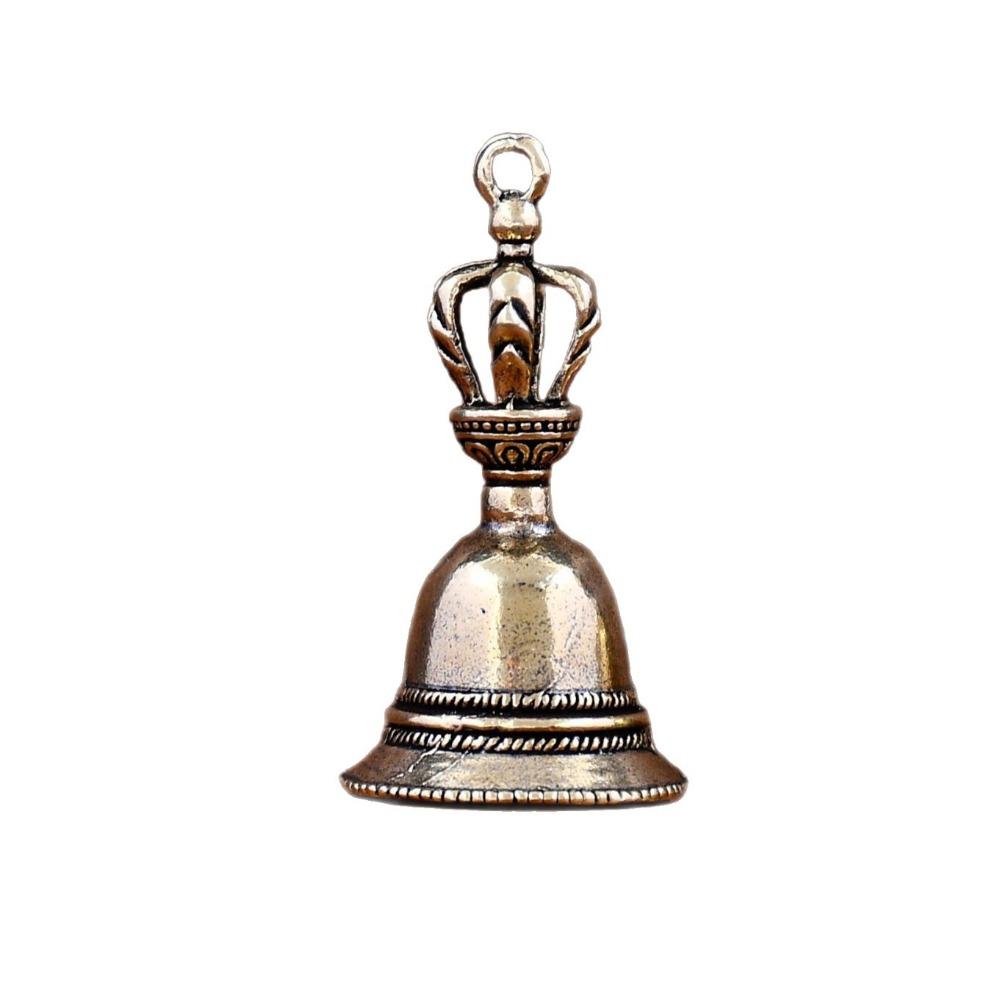 

Retro Die-casting Motorcycle Guardian Bell Handmade Meditation Bronze Bell Spiritual Pendant Evil Spirit Trap Bell Gifts