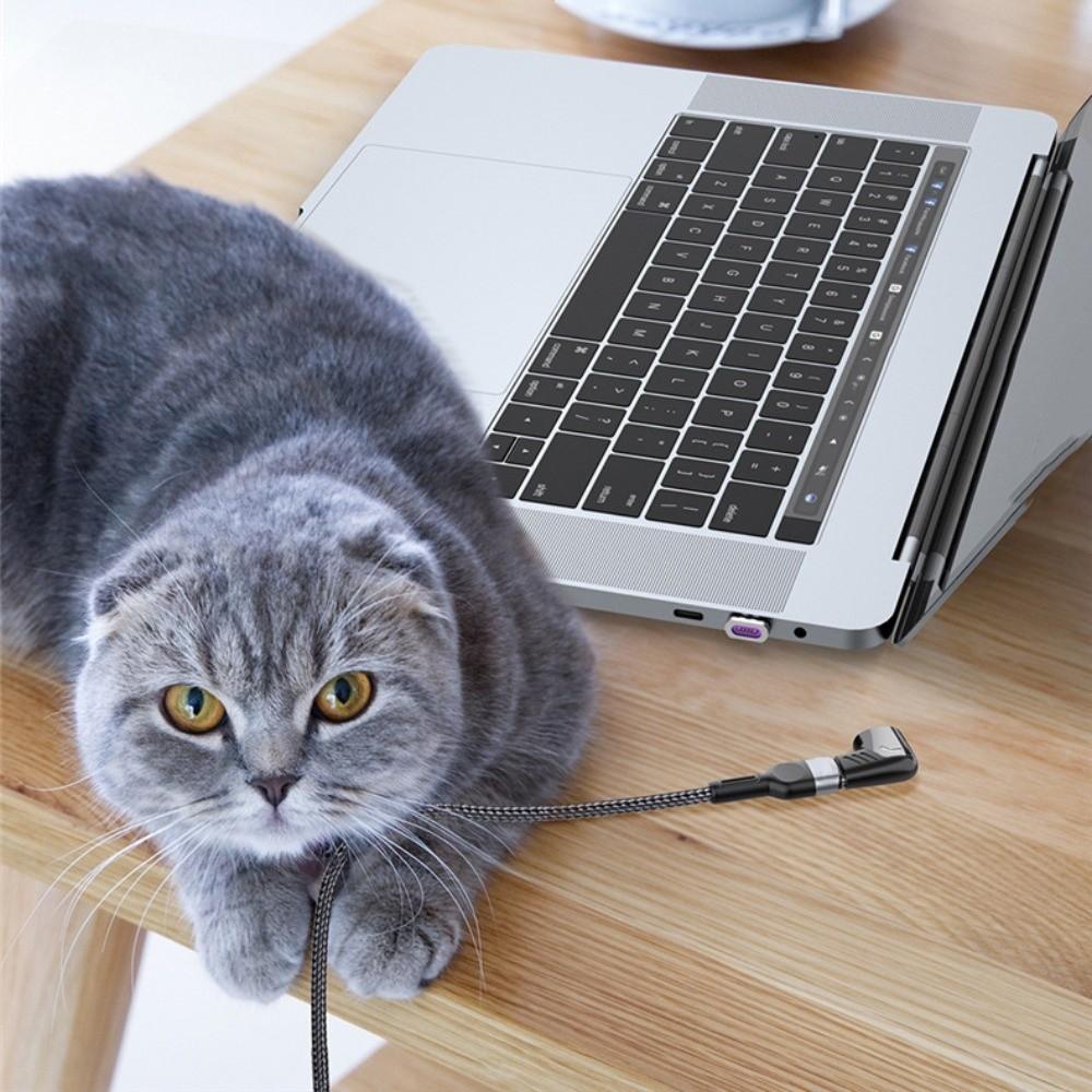 120W Power USB Type C Magnetic Adapter USB C To Type C Elbow Magnetic Adapter  Power Delivery