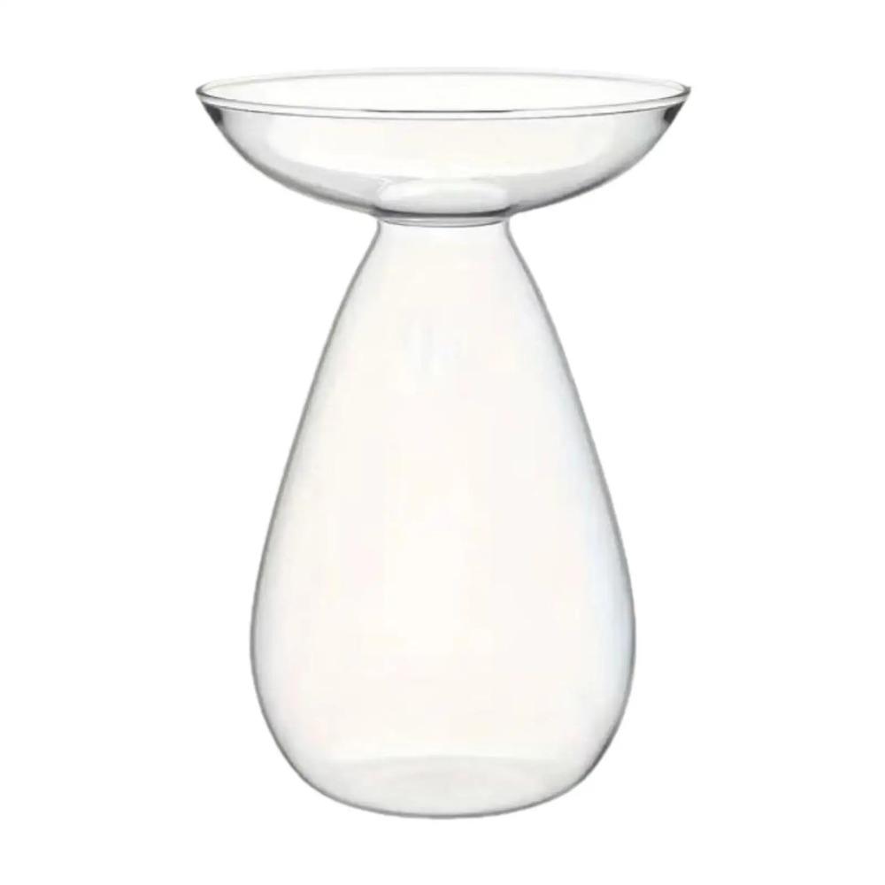 Creative Transparent Long Oval Avocado Hydroponic Vase Avocado Seeds Hydroponic Vessel Flower Pot for Gardening Home Decor