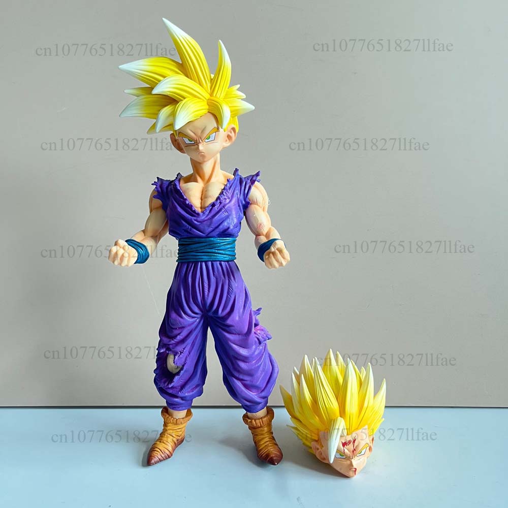 24cm Dragon Ball Gohan Standing Position Super Saiyan 2 Statue Action Figure Goku Model Toys Creative Present For Friends