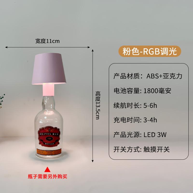 Tall Metal Desk Lamp, Wine Headlamp, I-shaped Desk Lamp, Mushroom Lamp, Bar, Cafe Atmosphere Desk Lamp