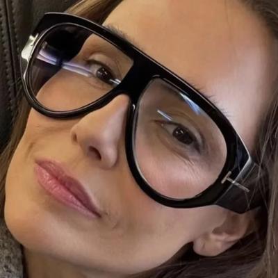 Retro Luxe Oversized T Zonnebril Vrouwen Merk Designer Nieuwe Mode Vintage Groot Montuur Zonnebril Mannen Zwarte Schaduw Vrouwelijk