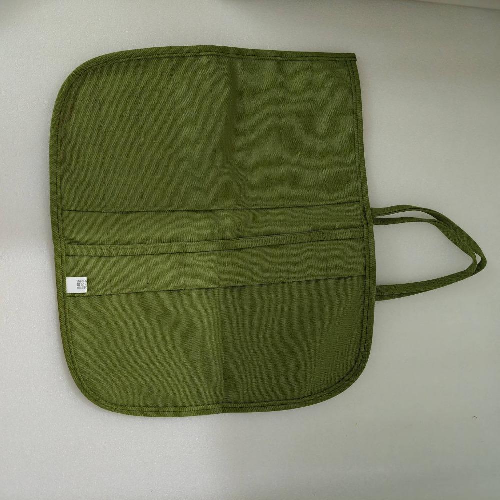 16 Grids Drawing Brush Storage Rolls Bag Watercolor Draw Pouch for Artist Oil Paint Pen Holder Canvas Pen Cases Brush Curtain