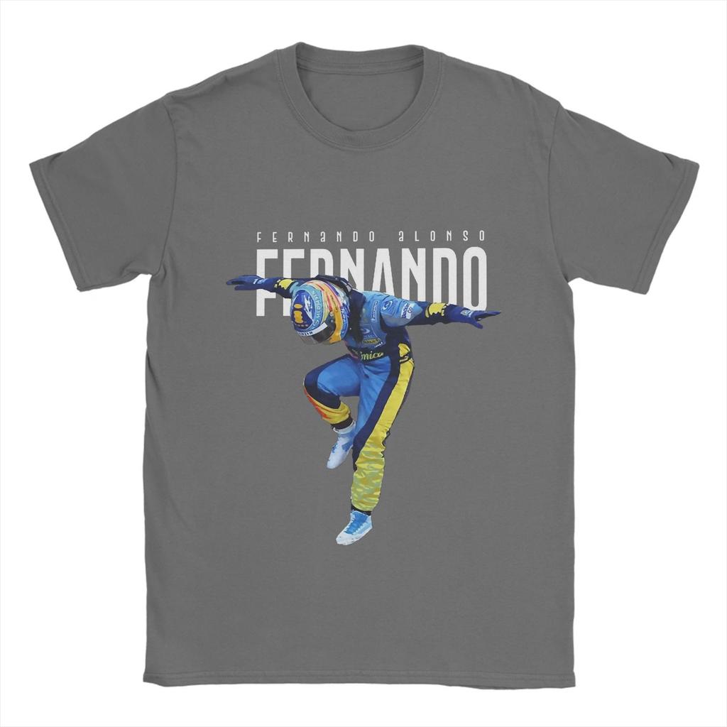 Fernando Alonso Camiseta Playa baile Algodón Camisetas Para Hombre Tendencia Personalizado Logo Camiseta Manga Corta Ropa Vintage