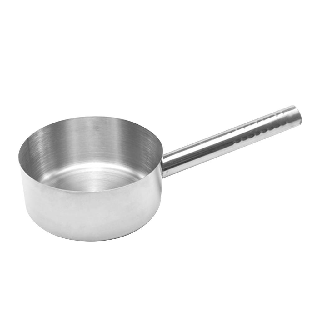 Stainless Steel Milk Pan with Handle Heat Resistant Small Sauce Pan for Induction Kitchen Restaurant 2.5kg
