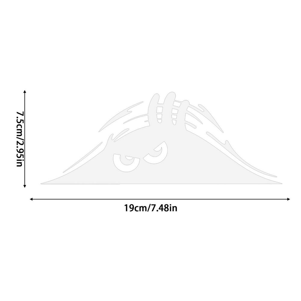 Bilklistremerke Kreativt morsomt vinyldekal-klistremerke Trim Vanntett bildekorasjonstilbehør 3D Car Creative-klistremerke