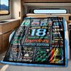 Princess Crown 18Th Birthday Blanket Personalized Name Soft Comfortable Stylish Blanket Car Blanket Perfect For Travel Camping Outdoor Home Suitable