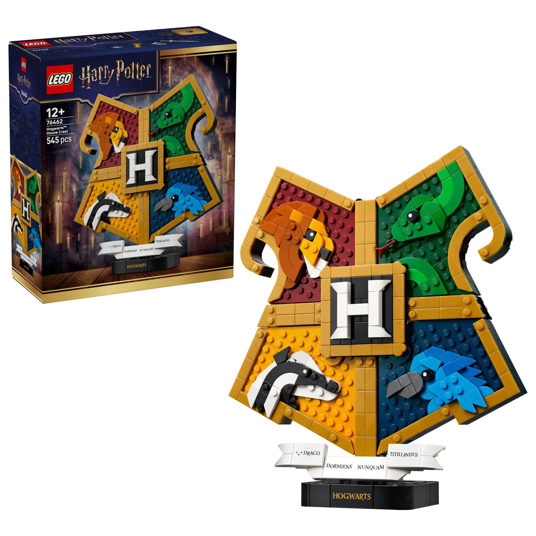 LEGO Harry Potter Hogwarts House Symbols Toy - Birthday Present - Building Blocks - Girls, Boys, Children (Ages 12, 13, 14) - Harry Potter Merchandise