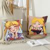 Cartoon S-SAILOR Cute M-M-MOONS Pillow Case Home Cushion Cover Suitable For Office Sofa Car Suitable For All Seasons