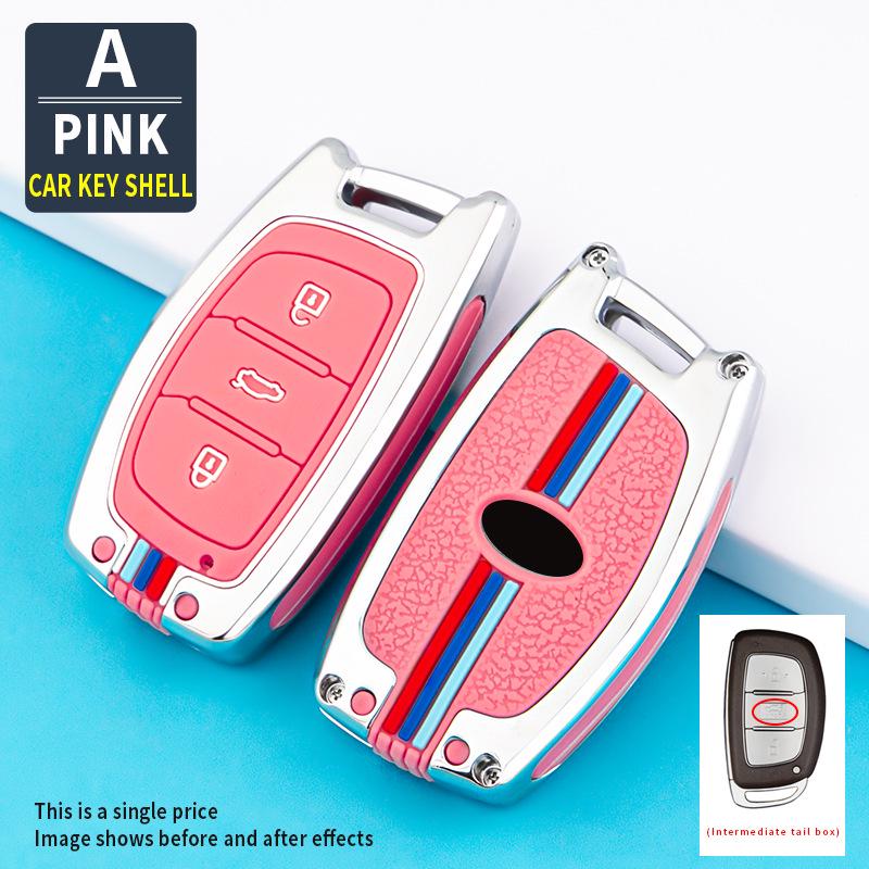 Premium Key Cover for Beijing Hyundai ix35, Lingdong, Mingtu, Langdong, Yuedong, Rena, and Festa