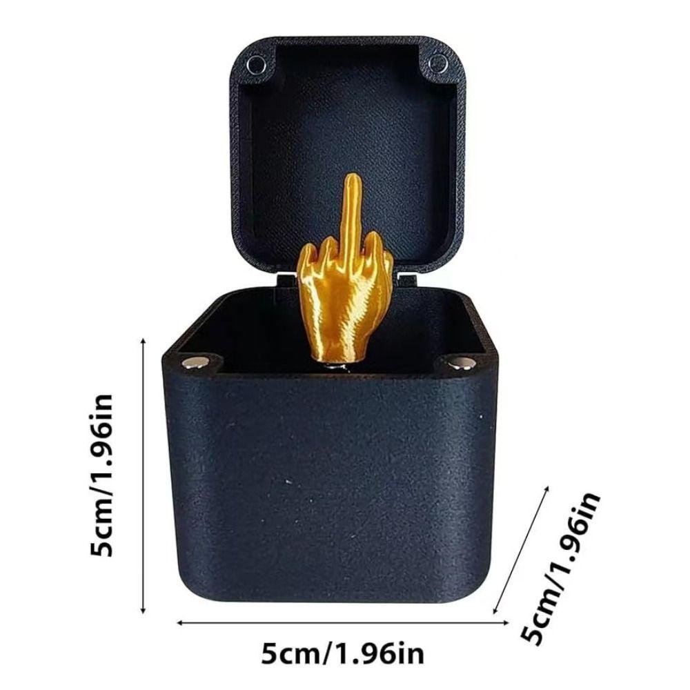 Spoof Hand Christmas Prank Gift Christmas Box Prank Middle Finger  Home Decoration