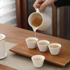 Suet Jade Porcelain Portable Travel Tea Set Small Set, One Pot Four Cups Brewing Teapot Tea Cup Kuaike Cup Kung Fu Tea Set