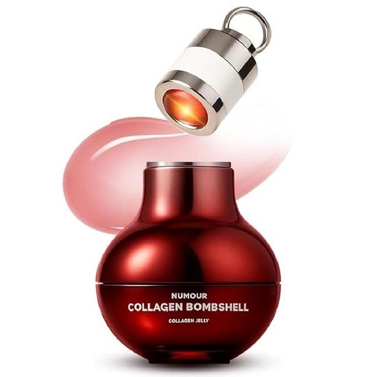 Collagen Bombshell 30g India’s 1st Korean Hydrolyzed Collagen Jelly Sonic Massage LED Red Light Therapy for Face Sagging