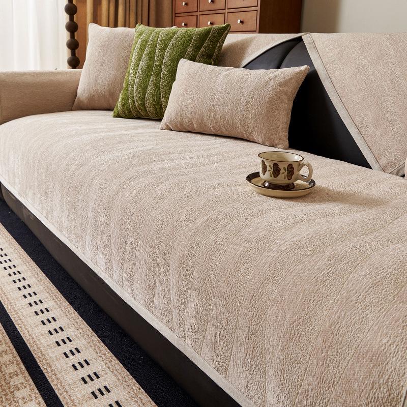 

2025 new light luxury high-end sofa cushion four-season universal sofa cover leather sofa back cover non-slip 70*70cm