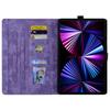 For Samsung Galaxy Tab S10 FE+ Case Card Slots Leather Tablet Stand Folio Cover Flower Cat