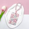 Sweet Floral Card Protective Sleeve Neck Strap Lanyard Card Holder Cute Card Case  ID/Bus/Bank Card