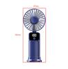 Portable Mini Foldable Desktop Fan: Rechargeable via TYPE-C, Comes with Lanyard, Customizable LOGO