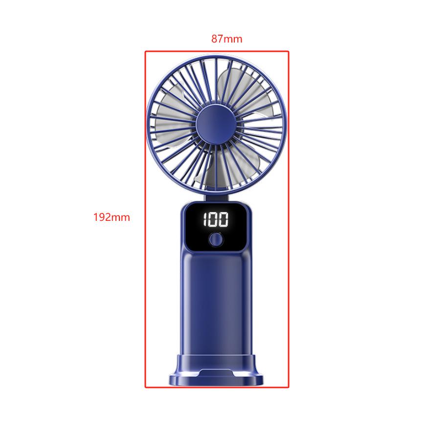 Portable Mini Foldable Desktop Fan: Rechargeable via TYPE-C, Comes with Lanyard, Customizable LOGO
