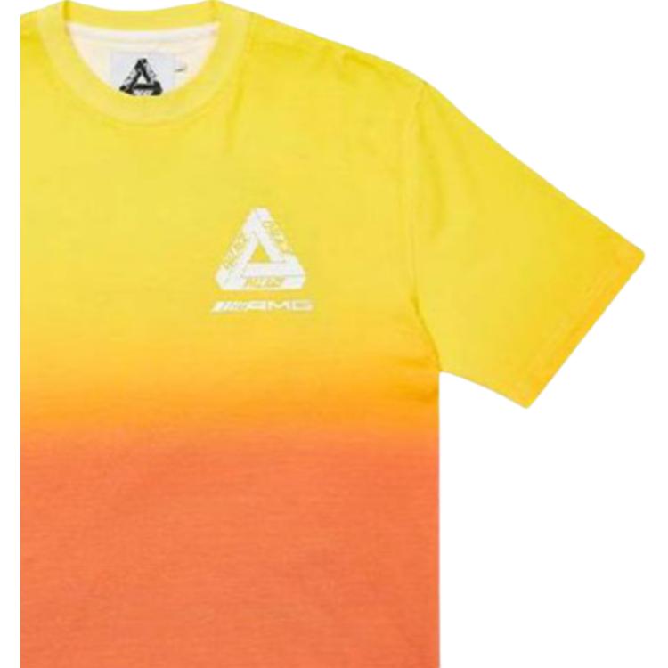 Palace X AMG 2.0 Los Angeles T-Shirt Yellow/Red Unisex Tops Multi-Color P22AMGTS002
