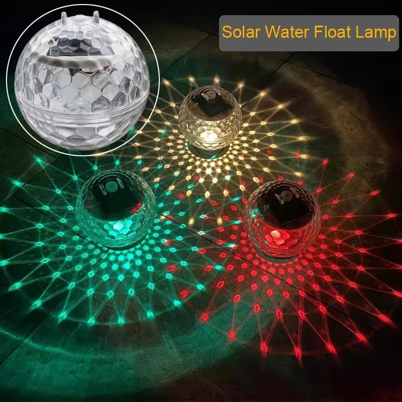 Led Solar Floating Lamps Swimming Pool Ball Solar Panel Powered Pond Drift Waterproof Glow Show Disco Color Changing Lights Hot