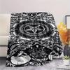 1PC Religion Print FlAannel Blanket, High quality Comfortable for All Seasons, Home Decor, Warmth and Comfort