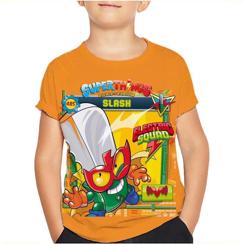 Superzings 7 Boys Clothes T-shirt New Summer Clothing Children's Wear Tops Short Sleeve Tees Kids Cartoon Tshirts