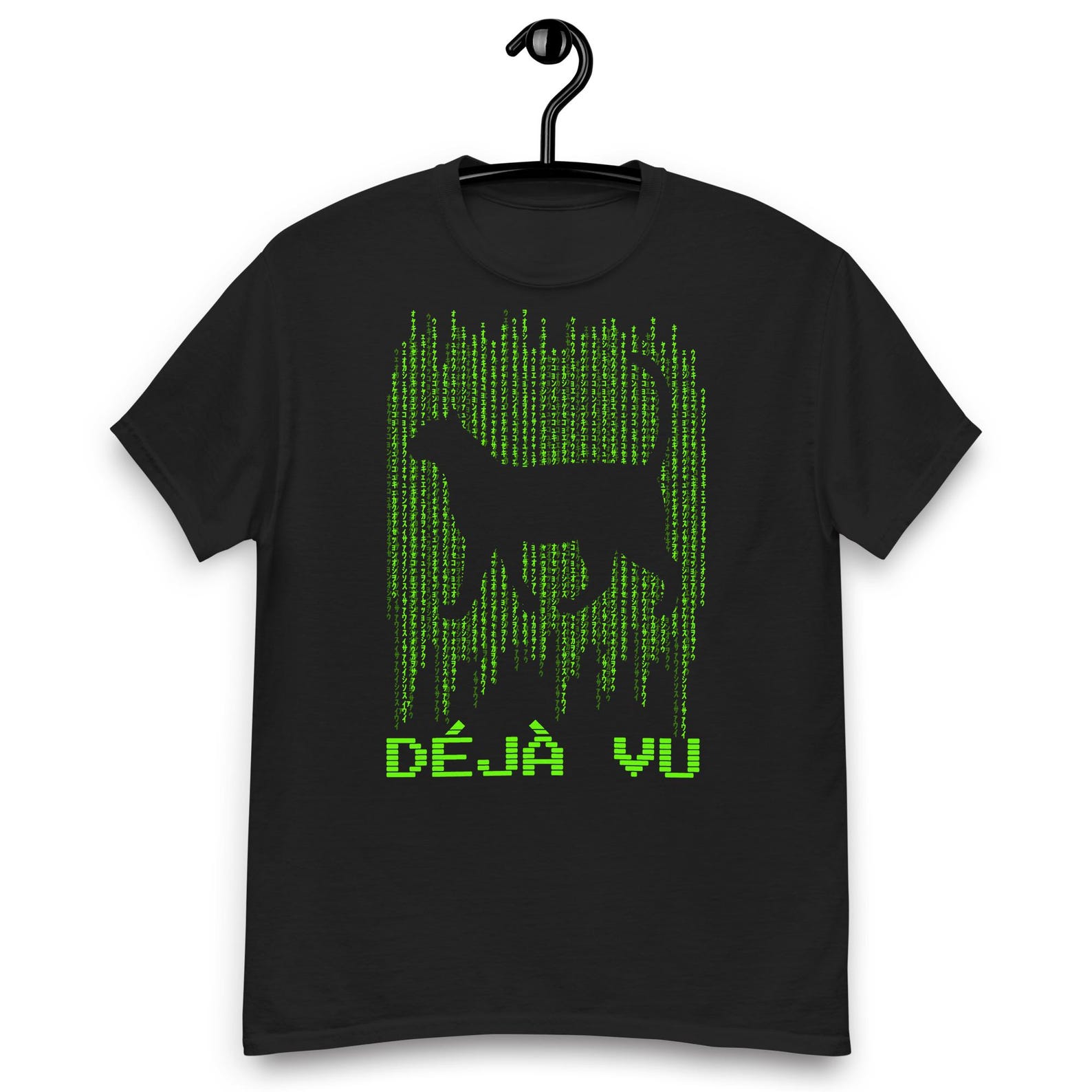 The Matrix Movie - Deja Vu Black Cat T-shirt L