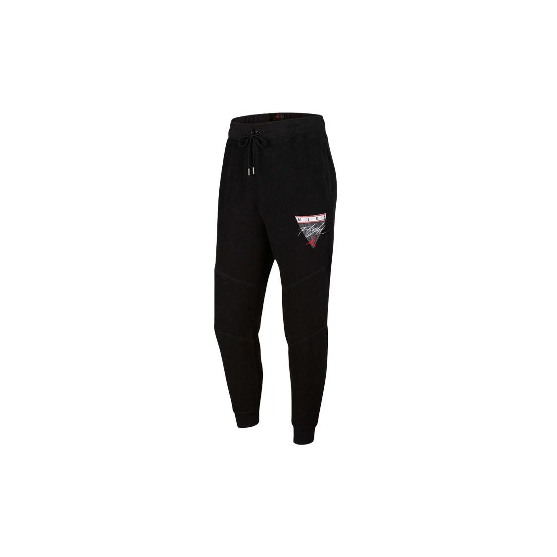 Air Jordan Triangle Flying Man Patch Logo Sports Pants Black Men s CZ1210-010 L