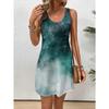 Lässiges Blumenmuster Damenkleid Sommerkleider für Damen Sternenlicht Geometrisch Gradueller Wechsel Damenkleid Y2k Damenbekleidung