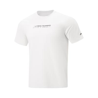 Li Ning Running Series Quick-Dry Breathable Crew Neck Logo Short Sleeve Running T-Shirt Men Tops ATSW135-2