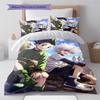 Hunter x Hunter Killua Zoldyck Anime Bettwäsche-Set Bettbezug Polyester Weiche Bettwäsche-Garnitur -QJY