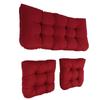 3pcs Indoor Tufted   Chair Cushions 1 Lovest and 2 U Shape Cushions for Patio Furniture Outdoor St Cushions Set