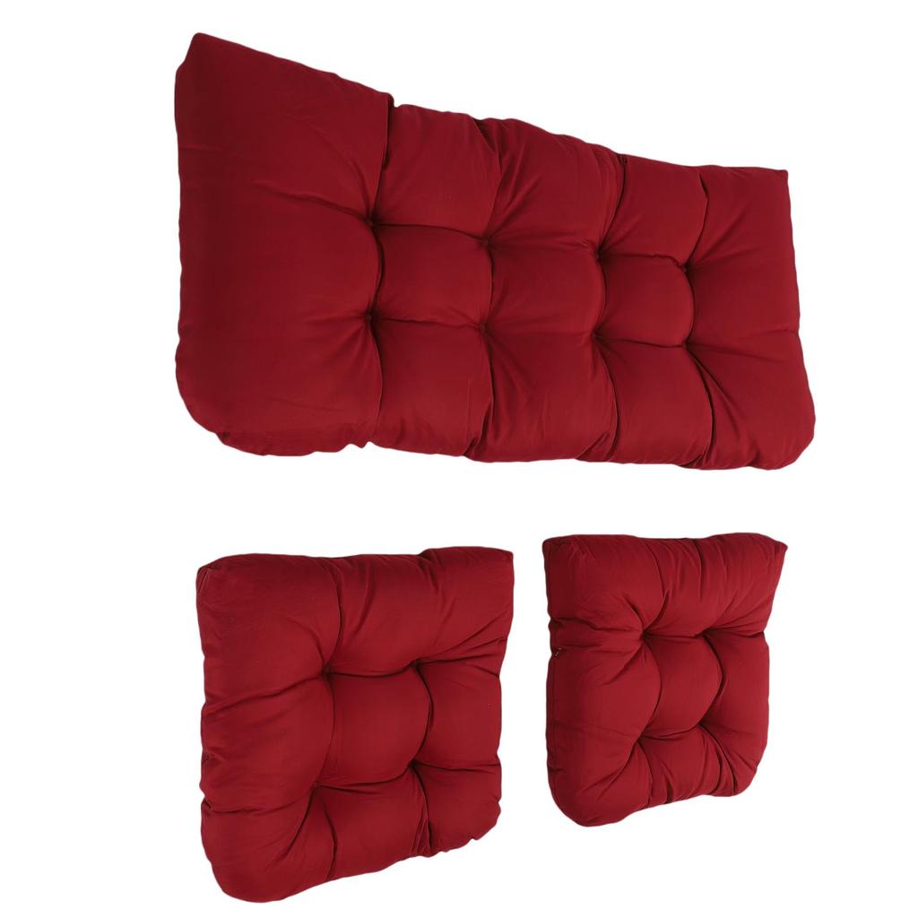 3pcs Indoor Tufted   Chair Cushions 1 Lovest and 2 U Shape Cushions for Patio Furniture Outdoor St Cushions Set