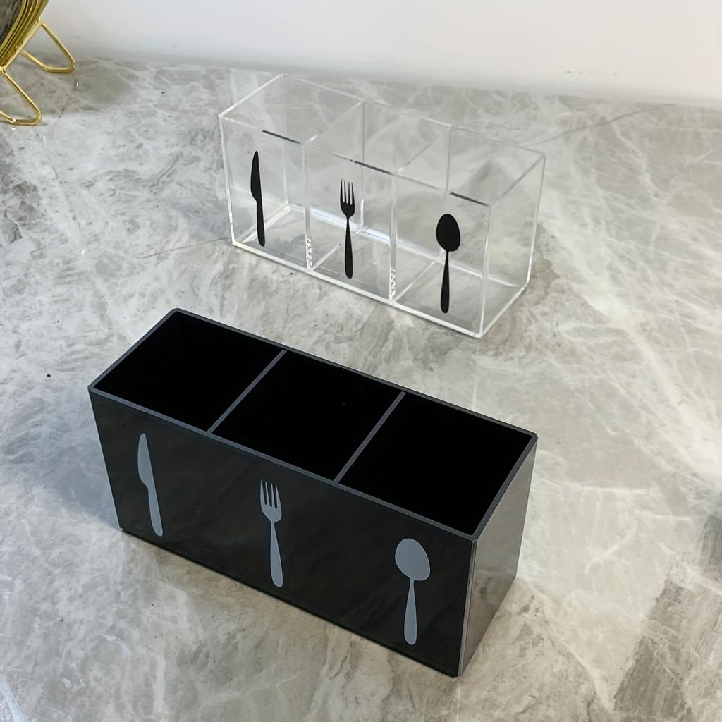 Fach Besteck Organizer Werkzeug Icons Küche Besteck Aufbewahrungsbox Besteckhalter für Gabeln Löffel Tischplatte Zuhause Esstisch