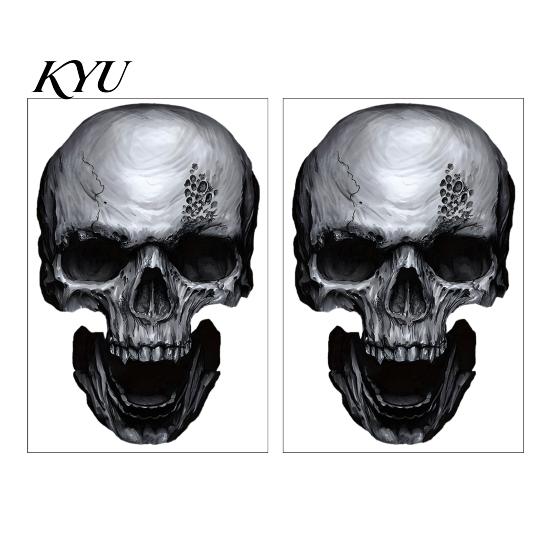 Creative Holiday Gifts for Friends Halloween Skull Static Window Stickers, Realistic Glass Decals, Waterproof PVC Stickers Clings, Removable