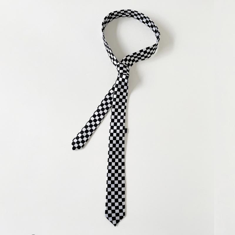 Wholesale Jacquard Hand-tie Long High-end Leopard Print with Retro Casual Niche Tie Neutral