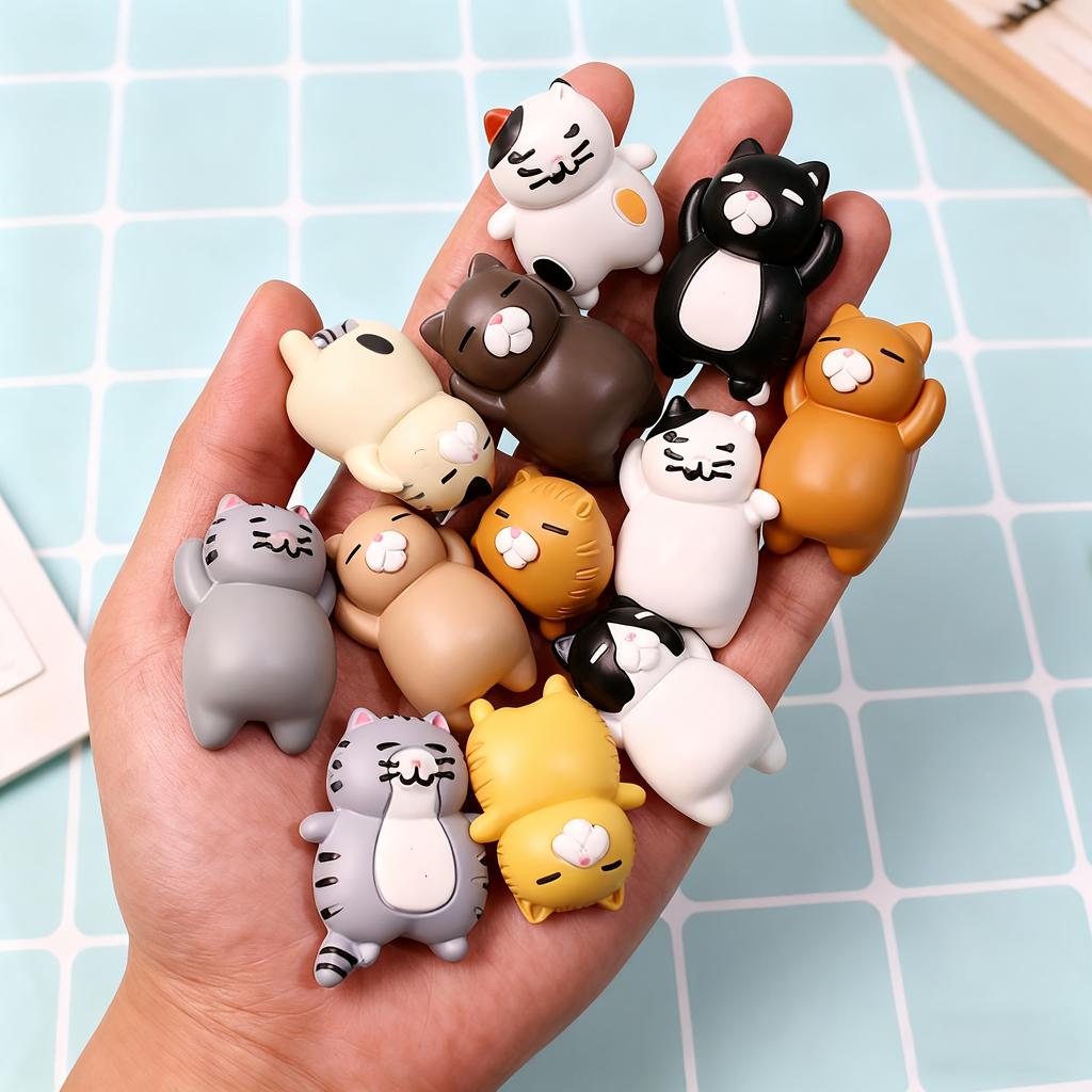 10pcs DIY Refrigerator Magnet Accessories,  Large Assorted Kitten, 4.1*2.5cm, ForPhone Case, Refrigerator, DIY (Without Magnets)