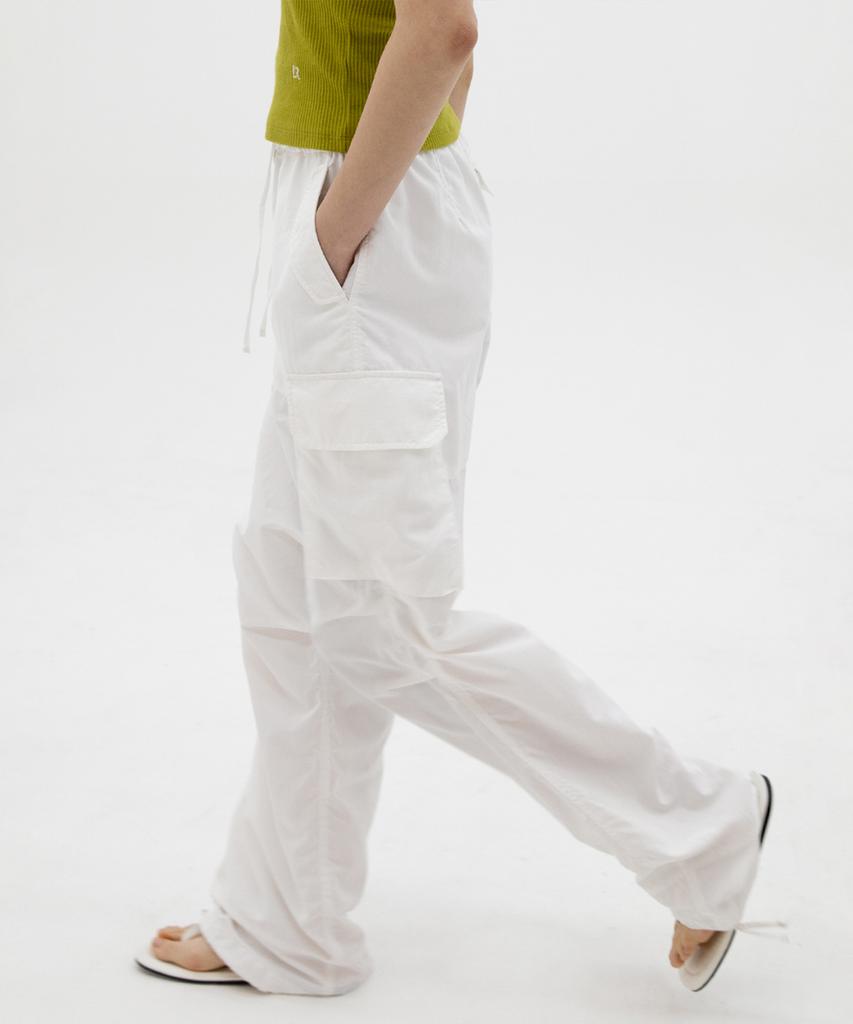 Leuba Comfort String Cargo Pants - White