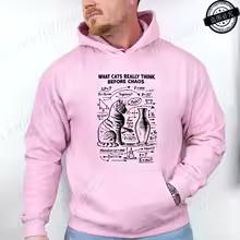 Funny Cat Physics Design Hoodies Math Science Humor Cat Print Sweatshirt Personalized Men Women Casual Streetwear Fashion Hoodie