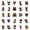 50 New Egyptian Kitten Fun Graffiti Stickers PP Material Waterproof Decorative Stickers