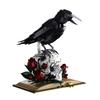 Dark Academia Gothique Crâne de Corbeau Briques de Construction MOC Corbeau Sinistre Décor de Bureau Briques Créatives Jouet d'Assemblage Cadeaux de Fêtes 1358Pcs