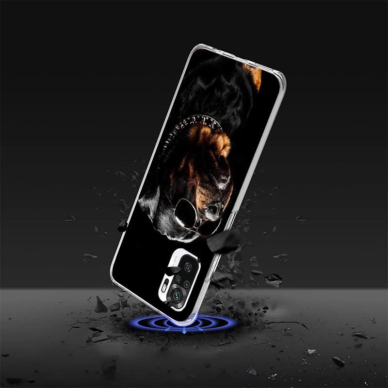 Rottweiler Dog Cover Phone Case For Xiaomi Redmi Note 15 14 13 12 11 10 Pro Plus 14S 12S 11S 11T 11E 10S Soft Fundas Shell Redmi