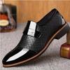 Fashion Versatile and Elegant Men Formal Buckle Shoes Men Formal Shoes Large Size Wedding Formal Leather Shoes