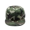 Full Close Camouflage Hip Hop Cap Whole Closure Women Men's Plus Size Flat Brim Bill Baseball Cap Fitted Snapback Hat 56-62cm