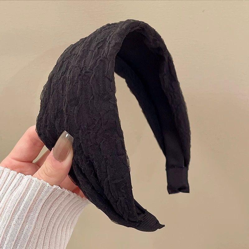 

Корея Элегантные Шифоновые Широкие Повязки на Голову Ободок Женский Девушкам Подарок Резинка для Волос Обруч для Волос Аксессуары Головной Убор Wide 7 cm