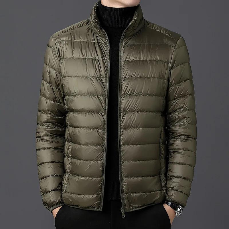 2024 Men's Stand Collar Lightweight Military Cotton Jacket for Winter