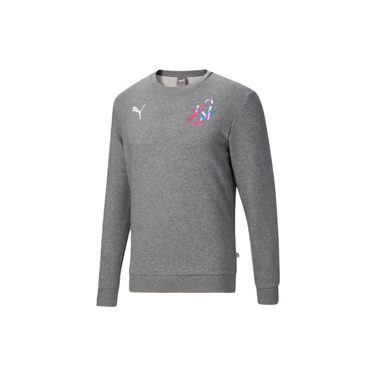 

Толстовка Puma Logo Crew Neck Pullover Мужские топы Серый 605562-06 L